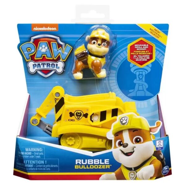 Patrulha Canina Veiculo Solido de Resgate Escavadeira Rubble Sunny 2720