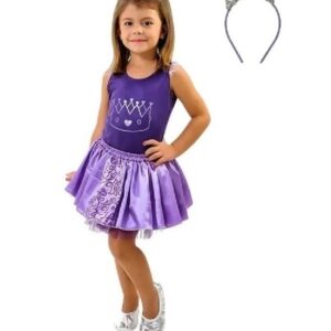 Kit para Fantasia Infantil Princesa Violeta Luxo – Anjo Fantasias F032