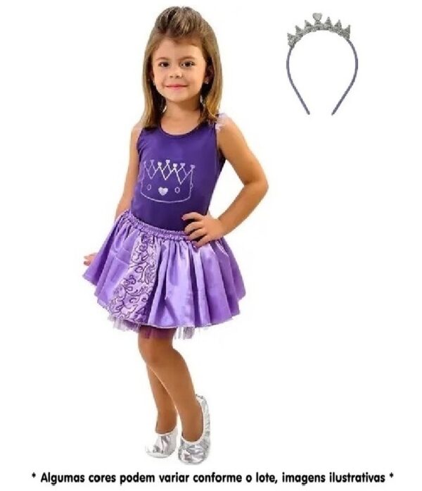 Kit para Fantasia Infantil Princesa Violeta Luxo – Anjo Fantasias F032