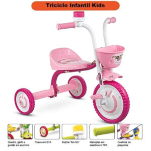 Triciclo Infantil Nathor De Alumínio You 3 Girl