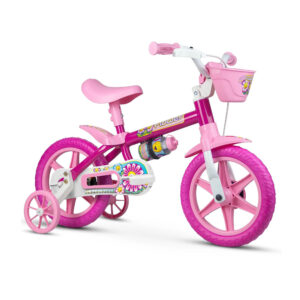Bicicleta Infantil Aro 12 Nathor Flower