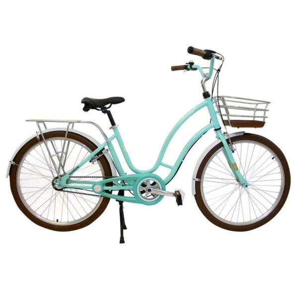 Bicicleta Aro 26 Nathor Retrô Antonella Verde Acqua