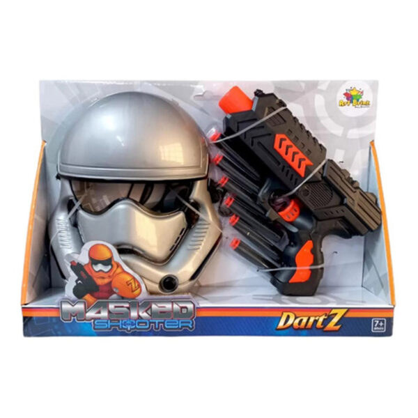 Lança Dardo C/6 Dardos e Mascara – Art Brink 328849