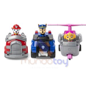 Kit 3 Veículos Carrinhos Chase, Marshall E Skye – Patrulha Canina