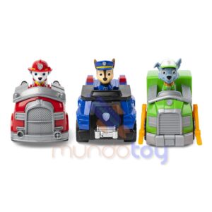 Kit 3 Veículos Carrinhos Chase, Marshall E Rocky – Patrulha Canina