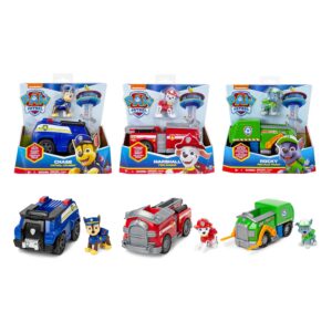 Kit 3 Veículos Carrinhos Chase, Marshall E Rocky – Patrulha Canina