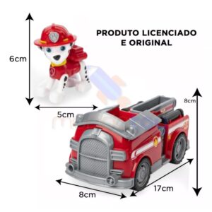 Kit 3 Veículos Carrinhos Chase, Marshall E Rocky – Patrulha Canina