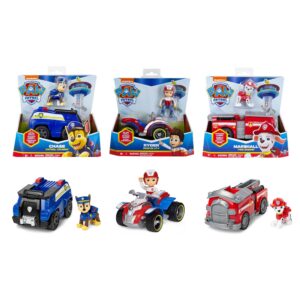 Kit 3 Veículos Carrinhos Chase, Ryder E Marshall – Patrulha Canina
