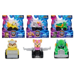 Kit 3 Carrinhos Rocky, Skye e Rubble Filme – Patrulha Canina