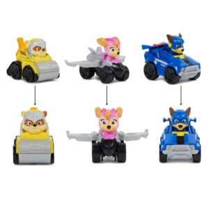 Kit 3 Carrinhos Chase, Skye e Rubble Filme – Patrulha Canina