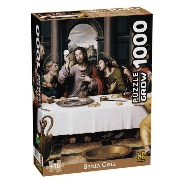Quebra Cabeça Puzzle 1000 Peças – Santa Ceia – Grow 1393