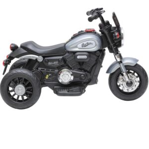Mini Moto Elétrica Infantil Halei Bateria 6v Cinza Zippy Toys