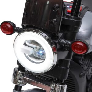 Mini Moto Elétrica Infantil Halei Bateria 6v Cinza Zippy Toys