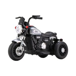 Mini Moto Elétrica Infantil Halei Bateria 6v Cinza Zippy Toys