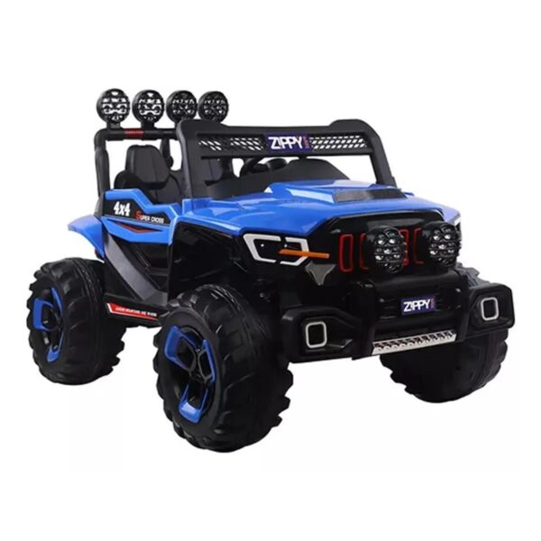 CE2331 Carro Elétrico Super Cross Com Controle 4×4 Azul 12v Zippy Toys