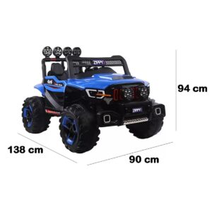 CE2331 Carro Elétrico Super Cross Com Controle 4×4 Azul 12v Zippy Toys