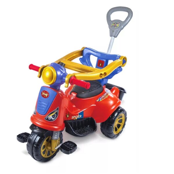 Triciclo Infantil De Pedal 2 Em 1 Motoca Avespa Spider – Maral 3058