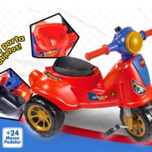 Triciclo Infantil De Pedal 2 Em 1 Motoca Avespa Spider – Maral 3058