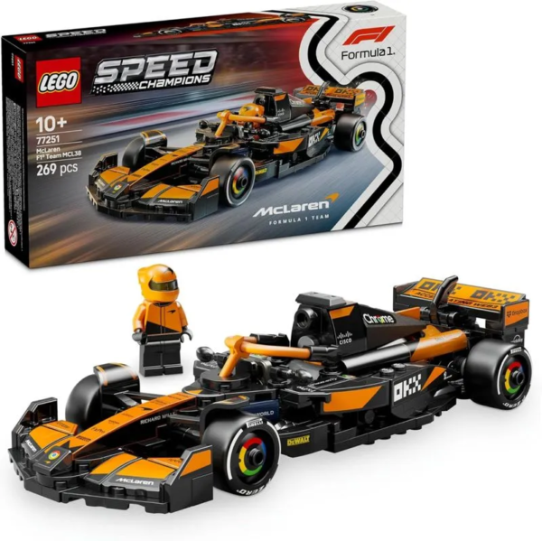 Lego Speed Champions 77251 – Carro de Corrida Mclaren F1 Team Mcl38