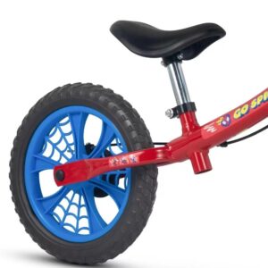 Bicicleta Infantil Equilíbrio Balance Nathor 12″ Homem Aranha