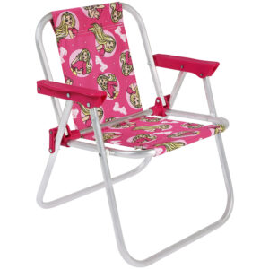 kit 2 Cadeira Infantil em Alumínio Barbie + Hot Wheels Bel