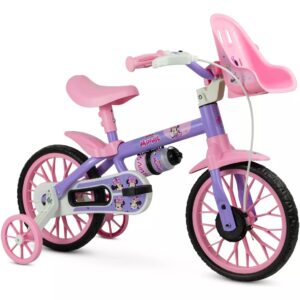 Bicicleta Infantil Aro 12 Nathor Minnie Disney