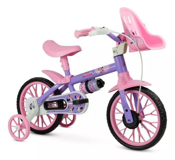 Bicicleta Infantil Aro 12 Nathor Minnie Disney