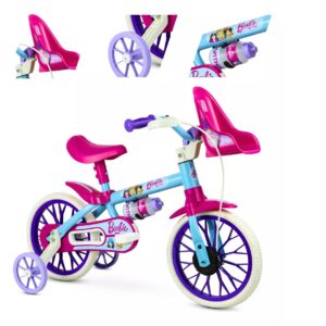 Bicicleta Infantil Aro 12 Nathor Barbie