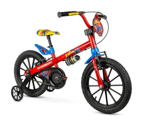 Bicicleta Infantil Aro 16 Nathor Spider Man 02