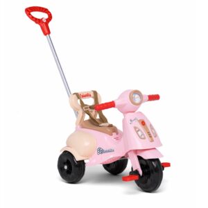 Triciclo Vespita Amalfi Calesita 1069 com empurrador com cinto de segurança