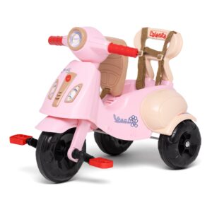 Triciclo Vespita Amalfi Calesita 1069 com empurrador com cinto de segurança