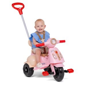 Triciclo Vespita Amalfi Calesita 1069 com empurrador com cinto de segurança