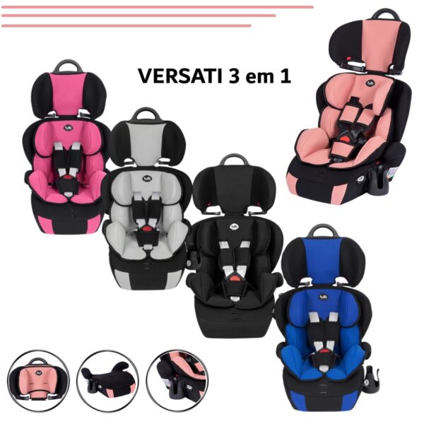 Cadeira Infantil para Carro Versati 9 a 36Kg Tutti Baby Cores