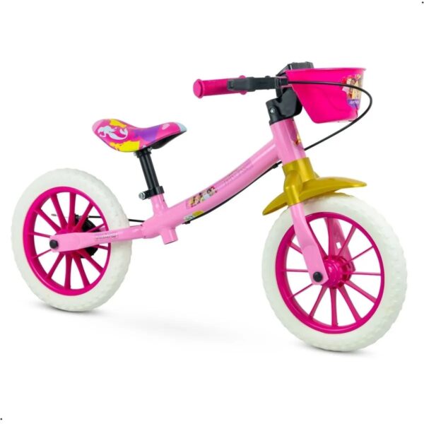 Bicicleta Infantil Equilíbrio Balance Nathor 12″ Princesas