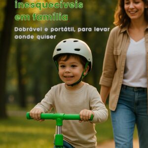 Patinete Infantil 3 Rodas Marvel Avengers – LED, Altura Ajustavel, 3+ Hulk