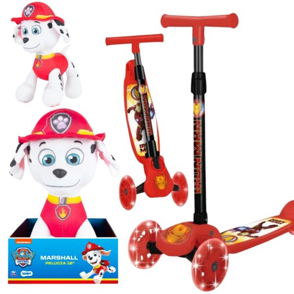 Patinete Infantil 3 Rodas Marvel Avengers – Pelucia Marshall