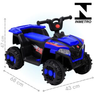 Quadriciclo Elétrico Infantil Atv 6v Zippy Toys Azul