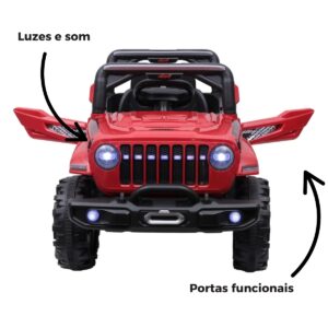 Carro Elétrico Infantil Jipe Off-road 12v Vermelho Zippy Toys