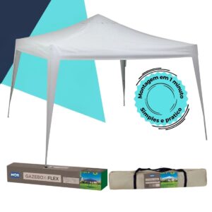Tenda Gazebo Mor X-flex Oxford 3x3m Camping Branco