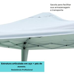 Tenda Gazebo Mor X-flex Oxford 3x3m Camping Branco