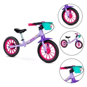 Bicicleta Infantil Equilíbrio Balance Nathor 12″ Cecizinha Mod 03