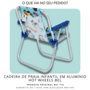 Cadeira Infantil em Alumínio Hot Wheels Belfix