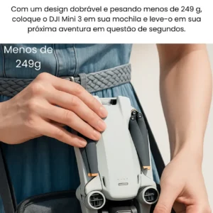 DRONE DJI MINI 3 FLY MORE COMBO BR (COM TELA) 4K ATE 25KM – MULTI