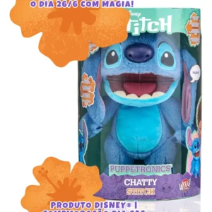 Pelúcia Interativa (Fantoche) com 50 Sons Stitch – Stitch Wow Sunny