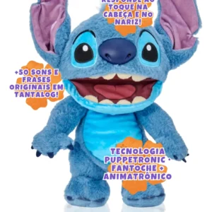 Pelúcia Interativa (Fantoche) com 50 Sons Stitch – Stitch Wow Sunny