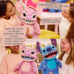 Pelucia Robô Interativo com 100 Sons Angel – Stitch Wow – Sunny
