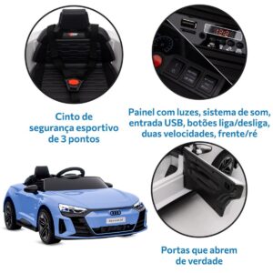 Carro Elétrico Infantil 12v Bandeirante Audi E-tron Sportback