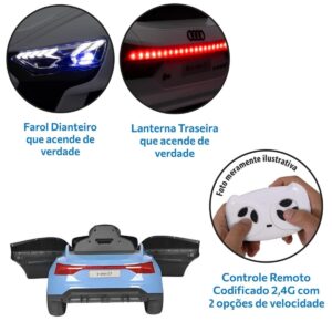 Carro Elétrico Infantil 12v Bandeirante Audi E-tron Sportback