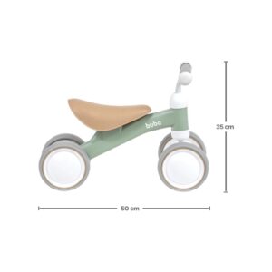 Bicicleta De Equilíbrio 4 Rodas Verde – Buba 18813