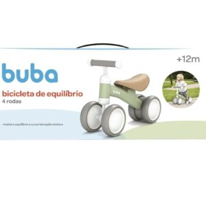 Bicicleta De Equilíbrio 4 Rodas Verde – Buba 18813
